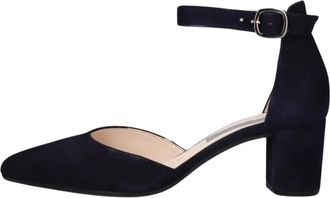 Gabor Elegante donkerblauwe su&egrave;de pump - Dames - Pumps - Blauw - 40 1/2 EU - Su&egrave;de - Schoenen