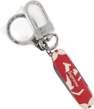 Louis Vuitton Pre-owned Accessories, unisex, Red, Size: ONE SIZE Pre-owned Canvas Key-holder