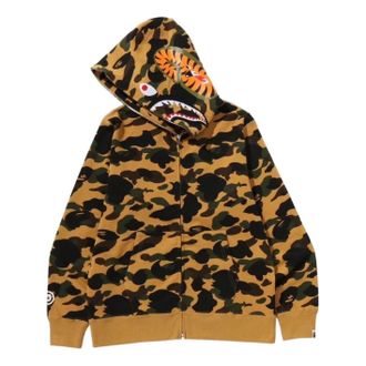 A Bathing Ape 1st Camo Full Zip Shark Hoodie Yellow 1M30-115-007-YEL
