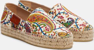 Etro Paisley canvas espadrilles