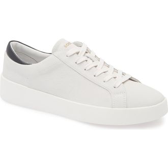 BOSS Belwar Low Top Pebbled Leather Sneaker in Open White at Nordstrom Rack, Size 7Us / 6Uk