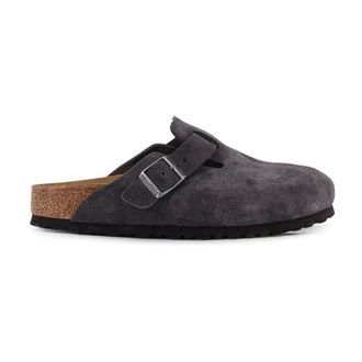 Birkenstock Mules, male, Black, Size: 7 US Boston Narrow Fit
