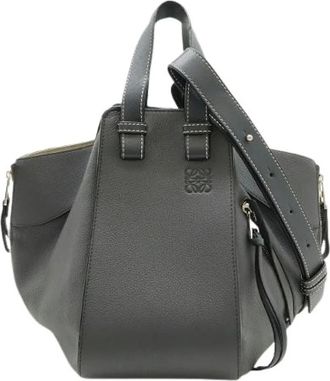 Loewe Pre-owned Hammock Small Leather 2way bag - Dames - Vintage Handtas - Zwart - ONE Size - Leer - Vintage