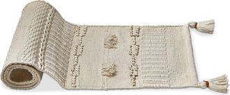 Tag Bianca Tufted Tassel White Table Runner Cotton Spring Decor at Nordstrom
