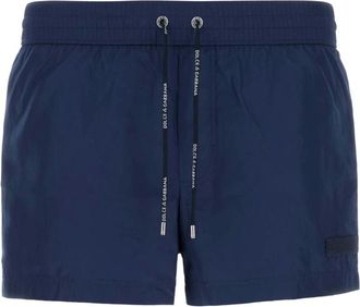 Dolce & Gabbana Badmode, Heren, Blauw, M, Polyester, M4F62Ton 0Dk B0310 Zwemshorts