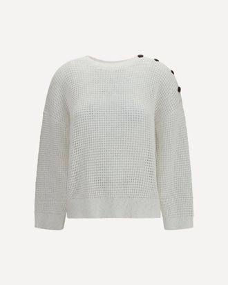 Brunello Cucinelli Openwork Sweater with shoulder buttons Female S