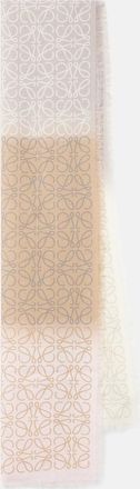 Loewe Sciarpa Anagram in lana e seta