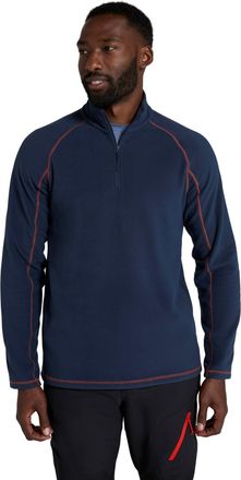 Mountain Warehouse Ashbourne Mens Fleece - Microfleece Sweater, Antipill Midlayer, Warm Top - Best for Spring Summer, Camping, Trekking, Hiking Navy 3XL