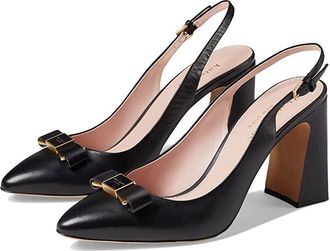 Kate Spade New York Bowdie Sling Womens Shoes Black : 10.5 B - Medium, Leather