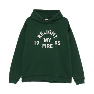 Dsquared2 Hoodies & sweatvesten, Heren, Groen, S, Groene Sweater Collectie
