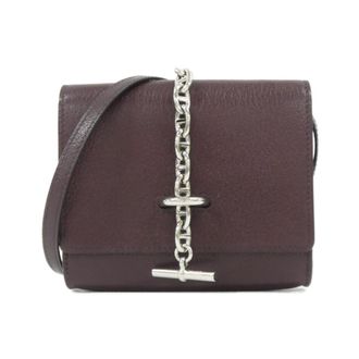 Herm&egrave;s Purple Chain/Shoulder Wallet (Pre-Owned)