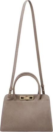 Fabiana Filippi Kleine Su&egrave;de Handtas - Dames - Mini tas - Bruin - ONE Size - Su&egrave;de - Tassen
