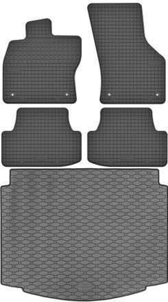 OEM Juego De Alfombrillas De Goma Para Coche Y Alfombrilla Para Maletero Para Vw Golf Vii Hatchback (2012-2019)