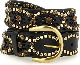 Campomaggi Womens Bella Di Notte Belt In Black
