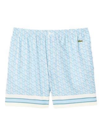 Lacoste embroidered-logo shorts - Blue