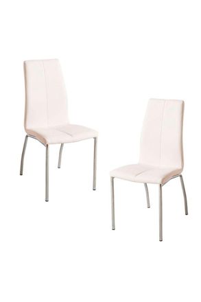 Regalos Miguel Regalos Miguel - Packs Sillas Comedor - Pack 2 Sillas Humi Polipiel - Blanco