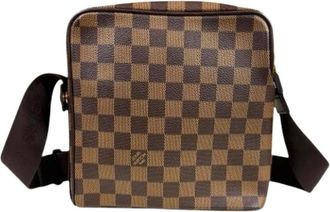 Louis Vuitton Pre-owned Cross Body Bags, female, Brown, Size: ONE SIZE Pre-owned Vintage Damier Canvas Shoulder Bag