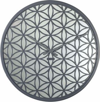NeXtime 3194gs Reloj De Mesa O Pared Reloj Mec&aacute;nico De P&eacute;ndulo C&iacute;rculo Gris