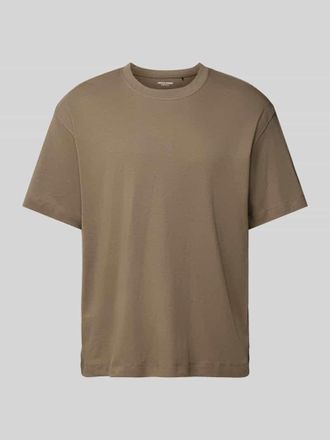 Jack & Jones Jack & Jones T-Shirt mit Rundhalsausschnitt Modell EURBAN in Taupe, Größe XXL