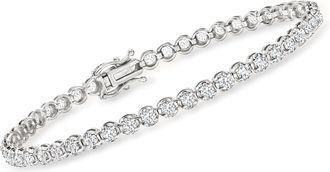 Ross-Simons Diamond Tennis Bracelet in 14kt White Gold