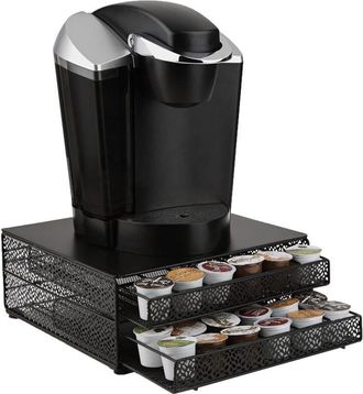 None Mind Reader Jumbo per 72 capsule Dolce Gusto/Keurig K-Cup/Verismo / CBTL, cassetto portaoggetti per caff&egrave; nero