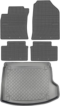 OEM Hyundai I30 Iii Fastback A Partir De 2020 Set - Alfombrillas De Goma Para Coche + Alfombrilla Para Maletero