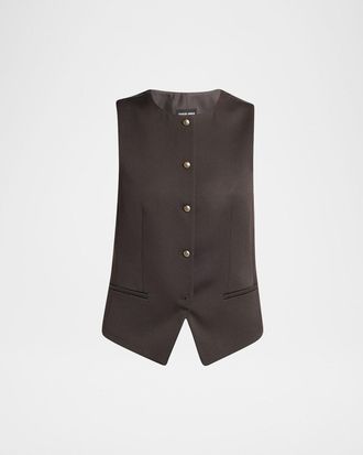 Giorgio Armani Single-Breasted Wool Vest