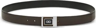 Ferragamo Reversible Geometric Buckle Belt