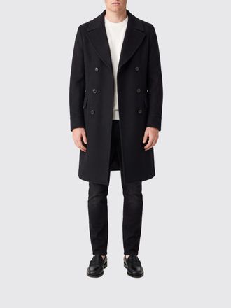 Tagliatore Knee-Length Double-Breasted Coat in Virgin Wool and Cashmere