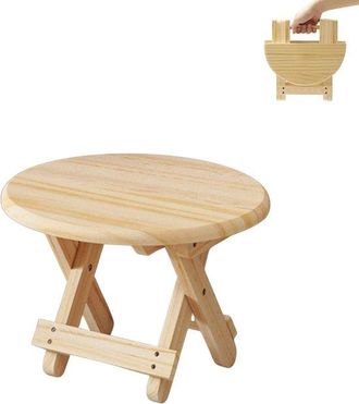 OEM Taburete Peque&ntilde;o, Banco Plegable De Madera, Asiento De Viaje, Taburete Redondo Infantil, Taburete Port&aacute;til Para El Hogar, Soporta Hasta 90 Kg