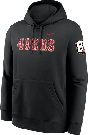 Nike San Francisco 49ers 80th Anniversary Goal Line Club Nike Mens NFL Pullover Hoodie in Black | NKDK00A9B-WKR
