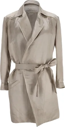 Nina Ricci jas met riem in beige linnen