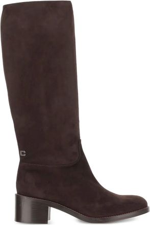 Carel 50 mm Brighton suède laarzen - Bruin