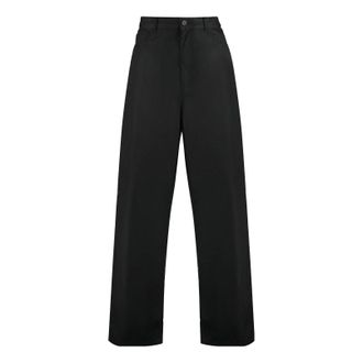 Balenciaga Cotton Trousers Black 746513TNM601000