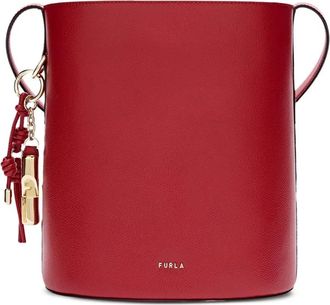 Furla Roxie leren bucket-tas met print - Rood