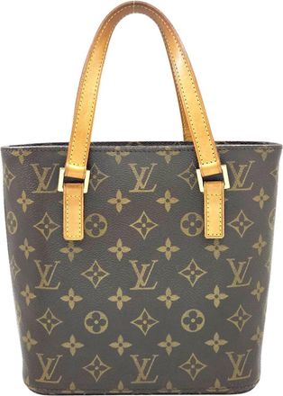 Louis Vuitton Brown Monogram Handbag Tote Bag (Pre-Owned)