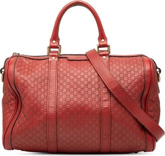 Gucci 2000-2015 Microguccissima Joy Boston Bag satchel - Rosso