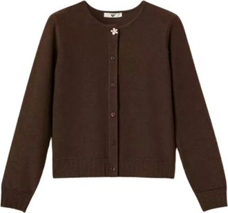 Twinset Cardigans - Dames - Truien - Bruin - Maat: 2XL Katoen