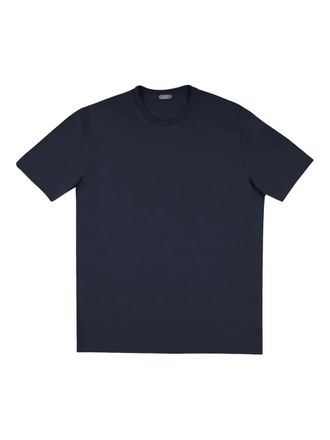 Zanone cotton T-shirt - men - Cotton - 46 - Blue