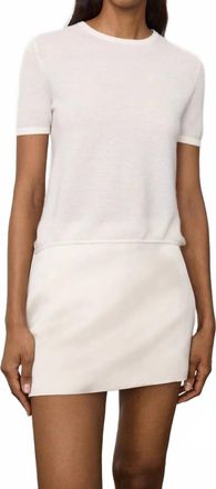 Lisa Yang Ira Short Sleeve T-Shirt In Ivory