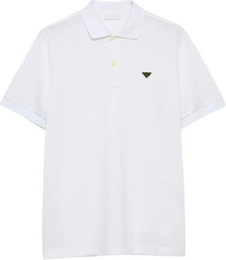Prada Polo in piqu&eacute; - Bianco