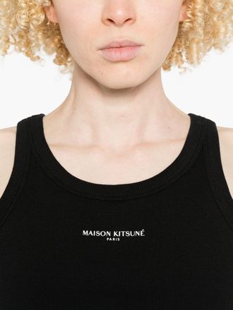 Maison Kitsun&eacute; Logo Cotton Tank Top