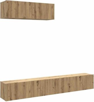 vidaXL Vidaxl - Wall Mounted tv Cabinets 3 pcs Artisan Oak 100x30x30 cm Engineered Wood