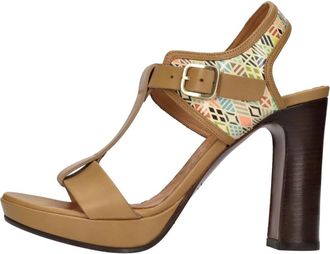 Chie Mihara Ceylan Trokatofee Sandal - Dames - Sandalen met hakken - Veelkleurig - 39 EU - Leer - Schoenen