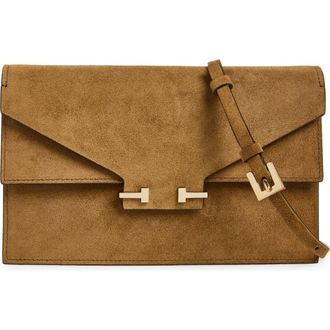 Tom Ford Mini Aube Suede Shoulder Bag in Whisky at Nordstrom