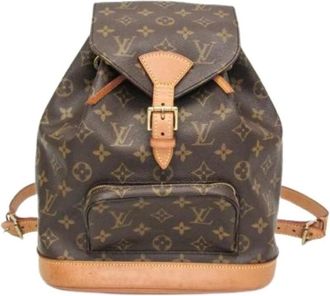 Louis Vuitton Pre-owned Backpacks, female, Brown, Size: ONE SIZE Pre-owned Montsouris MM M51136 Backpack