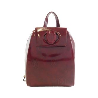Cartier Bordeaux Leather Backpack (Pre-Owned)