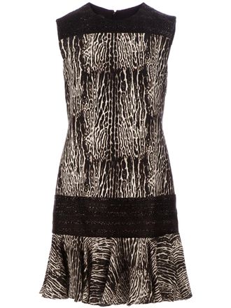 Giambattista Valli zebra print dress - Black