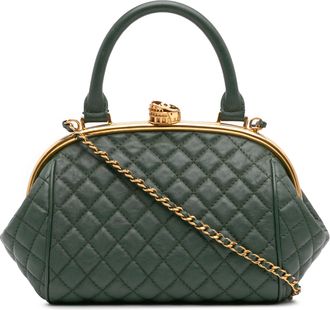 Chanel Quilted Leren Kettingtas