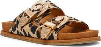 Dolce Vita Percy Slide Sandal in Leopard Raffia at Nordstrom Rack, Size 9.5